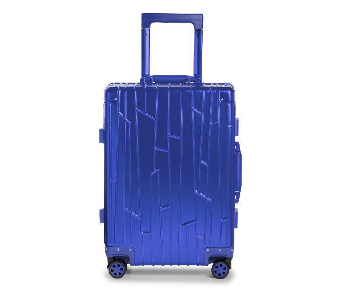 Kenza SV355 20 Inch Prime Superior Aluminium Ultra Light Hardside Expandable Zipperless Luggage Bag with Built-In TSA Lock and Spinner Wheels - Blue - Zoom Image 4