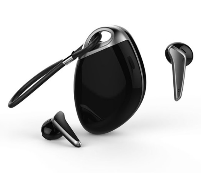 Trands TWS-T11 True Wireless Stereo Bluetooth Earbuds - Black - Zoom Image