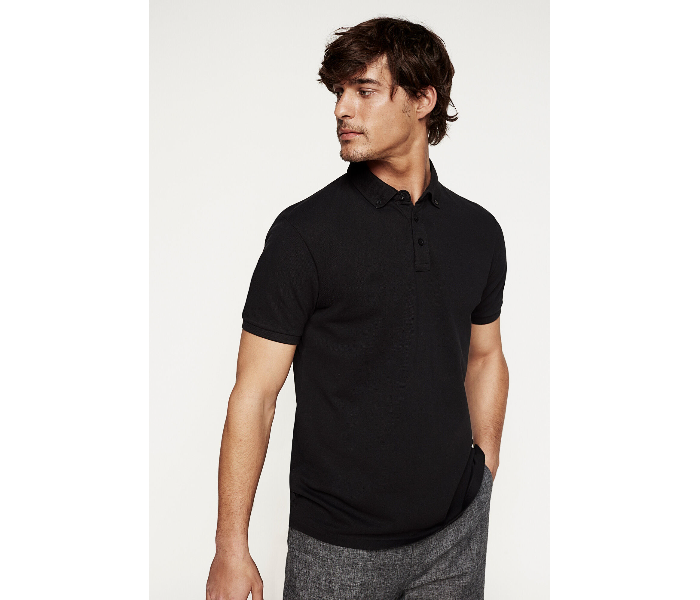 Springfield 146329201 Small Polo Shirt for Men - Black - Zoom Image 1