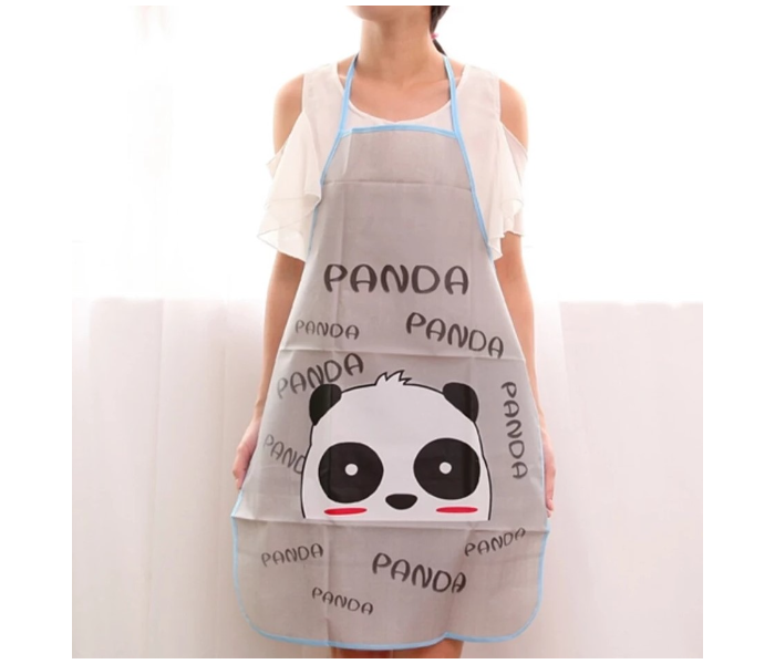 OEM Waterproof Cute Cartoon Printed Oil Proof Kitchen Apron - Grey - Zoom Image