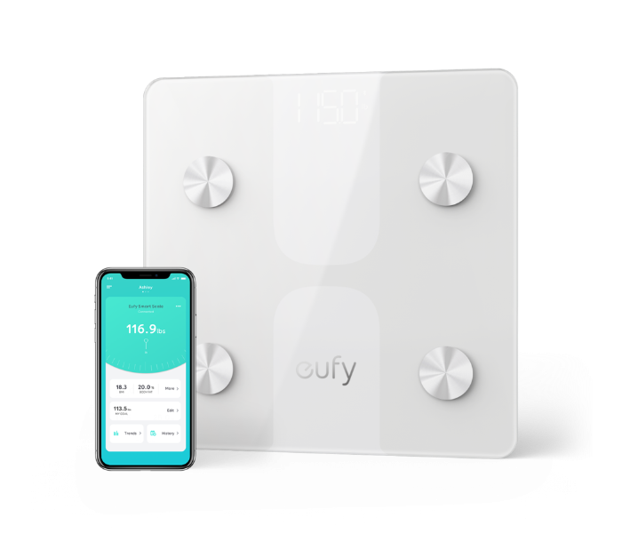 eufy by Anker Smart Scale C1 With Bluetooth - White - Zoom Image