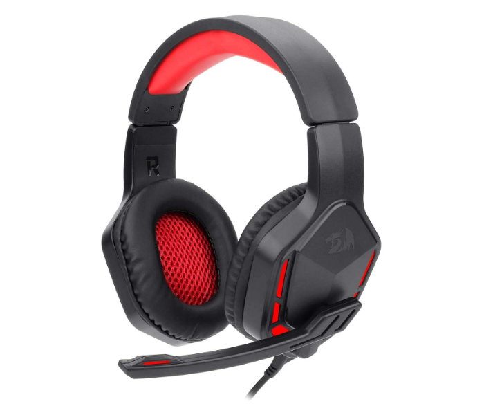 Redragon H220 Themis Noise Cancelling Wired Gaming Headset with Stereo Surround-Sound and Mic - Black and Red - Zoom Image 2