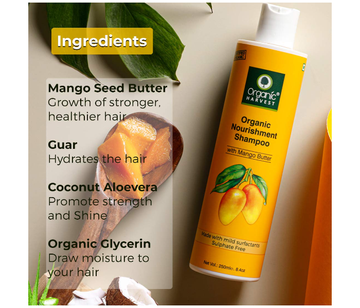 Organic Harvest 250ml Mango Nourishment Shampoo - Zoom Image 3