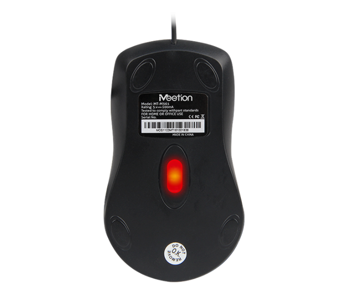 Meetion M361 USB Wired Mouse - Black - Zoom Image 2