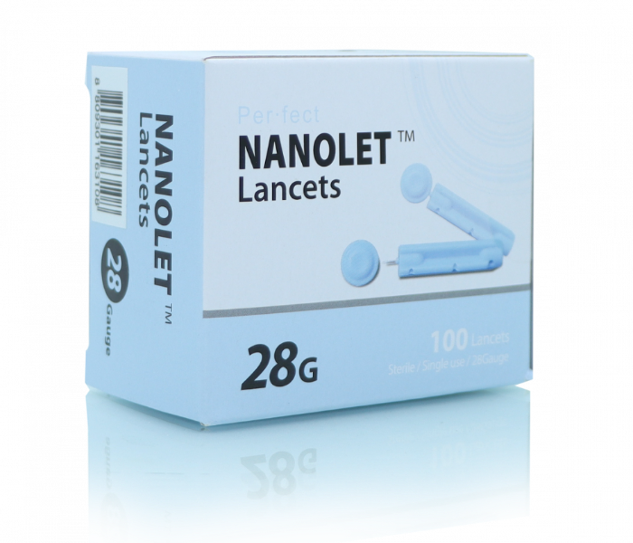 Gmate Nanolet Pack of 100 Lancet - White - Zoom Image