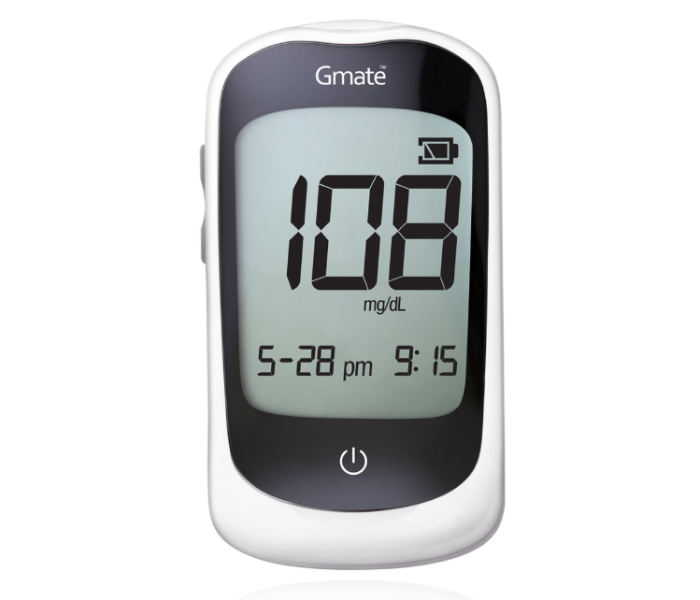 Gmate Origin Glucose Monitor PG310 with 25 Strip - Black and White - Zoom Image