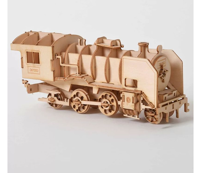 3D Wooden Puzzle Model LOCOMOTIVE JC DIY Toy - Zoom Image 2