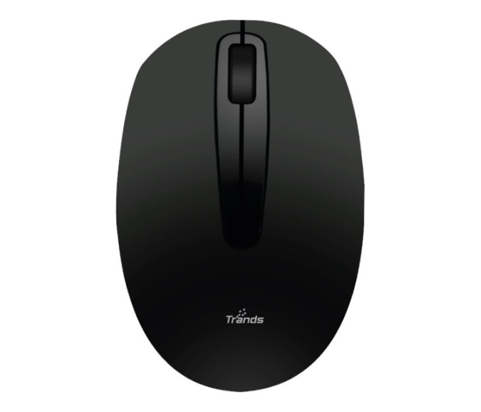 Trands TR-MU551 2.4G Wireless Optical Mouse - Black - Zoom Image 1