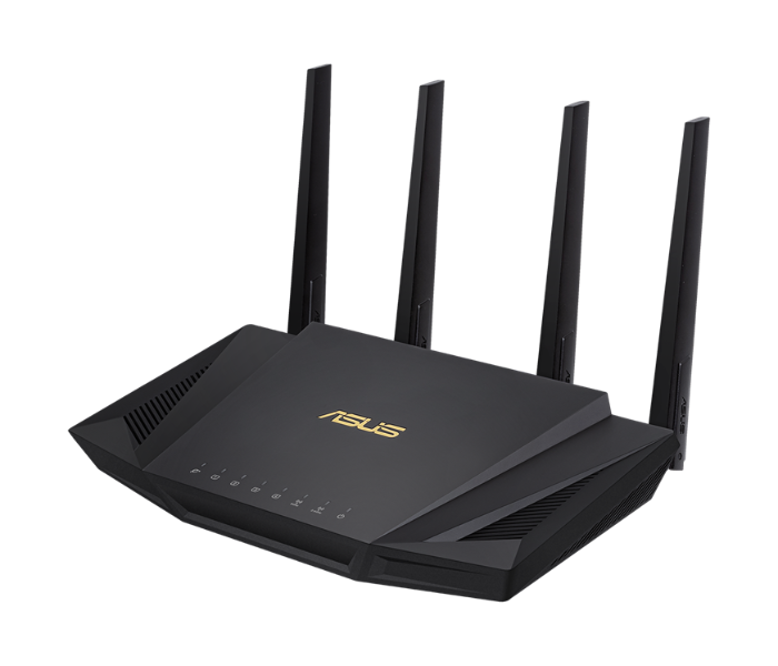 ASUS RT-AX58U AX3000 Dual Band WiFi 6 Router - Black - Zoom Image 1