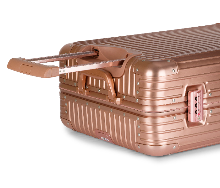 Kenza SV368 24 Inch Boulder Superior Aluminium Ultra Light Hardside Expandable Zipperless Luggage Bag with Built-In TSA Lock and Spinner Wheels - Rose Gold - Zoom Image 3