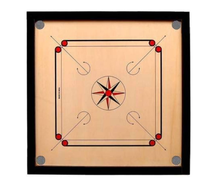 Generic 33cm X 33 Inches Wood Round Pocket Carrom Board - Zoom Image 1