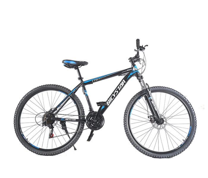 Bicystar 29 Inch 21 Speed Mountain Steel Bike - Blue - Zoom Image