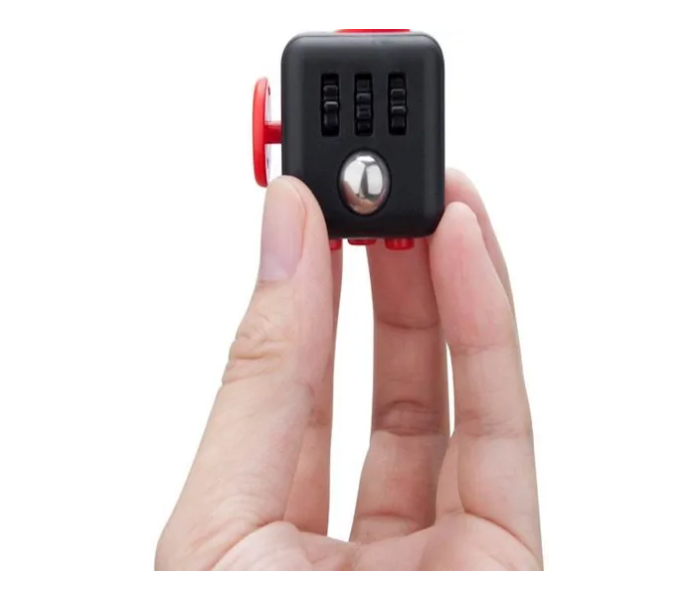 Generic Anti Stress Relaxation Fidget Cube -Red and Black - Zoom Image 2