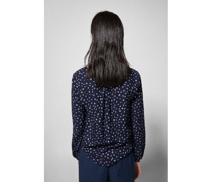 Springfield 679583817 Size 38 Long Sleeve Blouse for Women - Dark Blue - Zoom Image 4