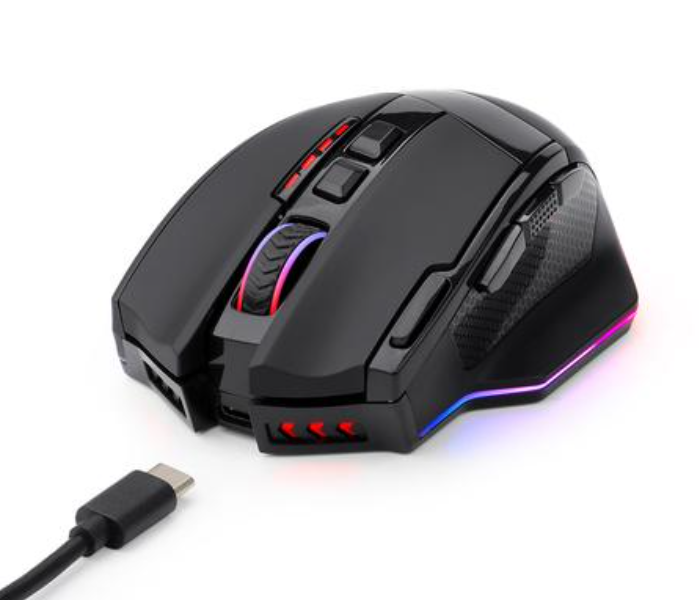 Redragon M801P-RGB Sniper Pro 2 in 1 RGB Wireless Gaming Mouse - Black - Zoom Image 4