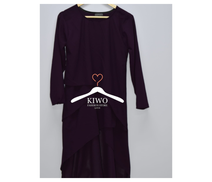 Kiwo KIWO143 Medium Fashion Long Gown - Purple - Zoom Image