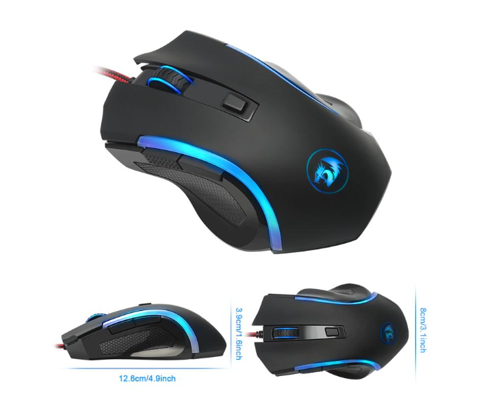 Redragon Nothosaur M606 Wired Laser Gaming Mouse - Black - Zoom Image 5