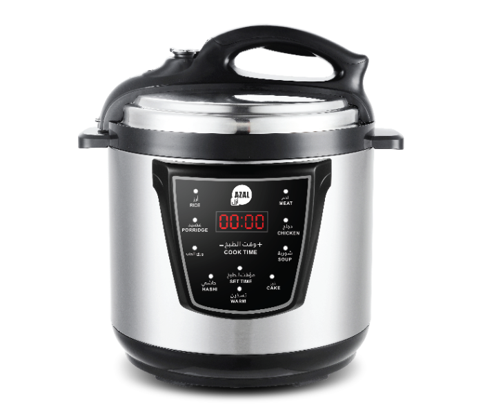 Azal YBW60-100 1000W 6 Litre Stainless Steel Electric Pressure Cooker - Silver - Zoom Image 1