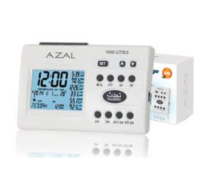 Azal AC-886C Azan Clock - White - Zoom Image 1