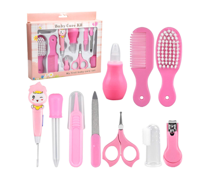 10 Pieces Baby Grooming Healthcare Kit - Pink - Zoom Image 1