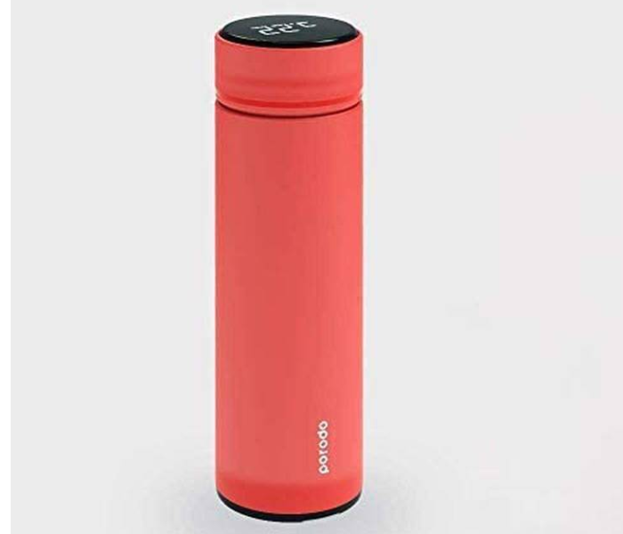 Porodo PD-TMPBOT-RD 500ml Smart Water Bottle Cup With Temperature Indicator - Red - Zoom Image 1