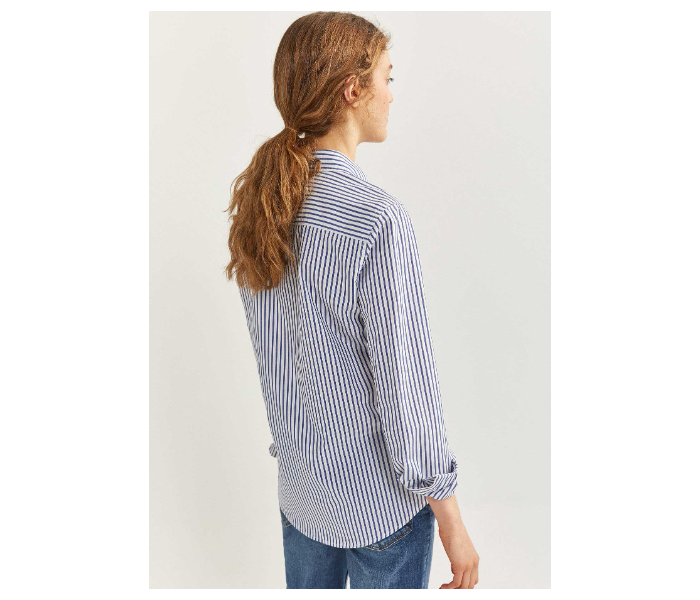 Springfield 679733416 Size 42 Long Sleeve Blouse for Women - Light Blue - Zoom Image 4