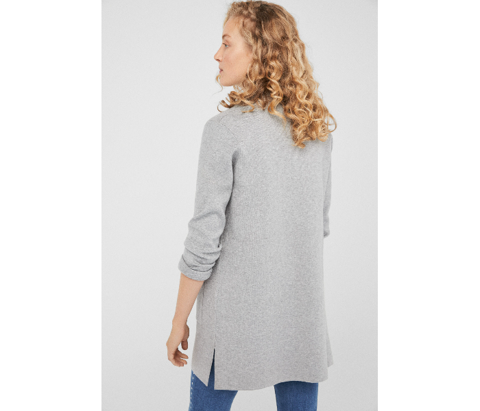 Springfield 134573741 Large Cardigan Tricot for Women - Grey - Zoom Image 2