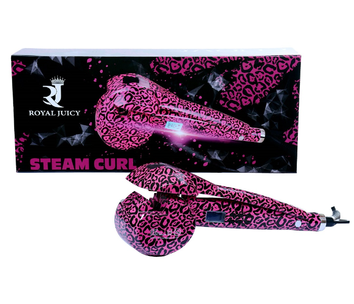 Royal Juicy RM-C51 Hair Curler with Unique Steam Function - Pink and Black - Zoom Image 2