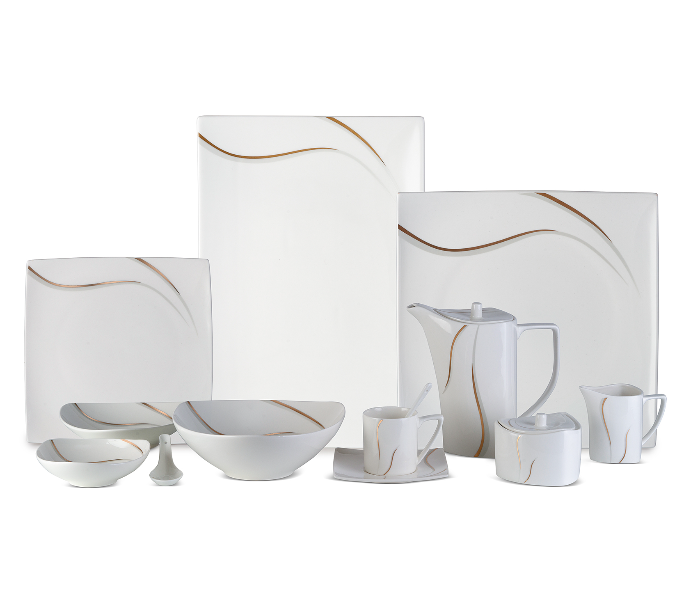 Insiya SV208 40 Piece Superior Quality New Bone China  Dinner Set- White - Zoom Image 7