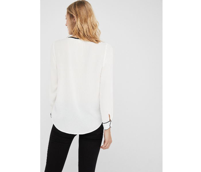 Springfield 679572298 Size 36 Long Sleeve Blouse for Women - White - Zoom Image 4