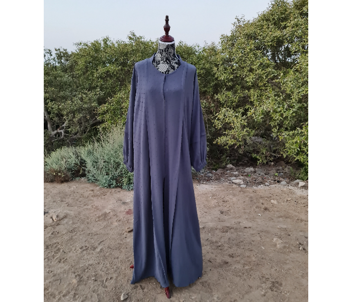 Casting Pearls ILHAM Large Formal Wears Classy Abaya - Navy Blue - Zoom Image 2