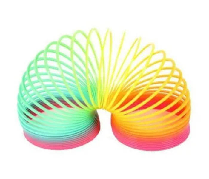 Generic 12-Piece Rainbow Smile Face Springs Slinky Toy - Zoom Image 2