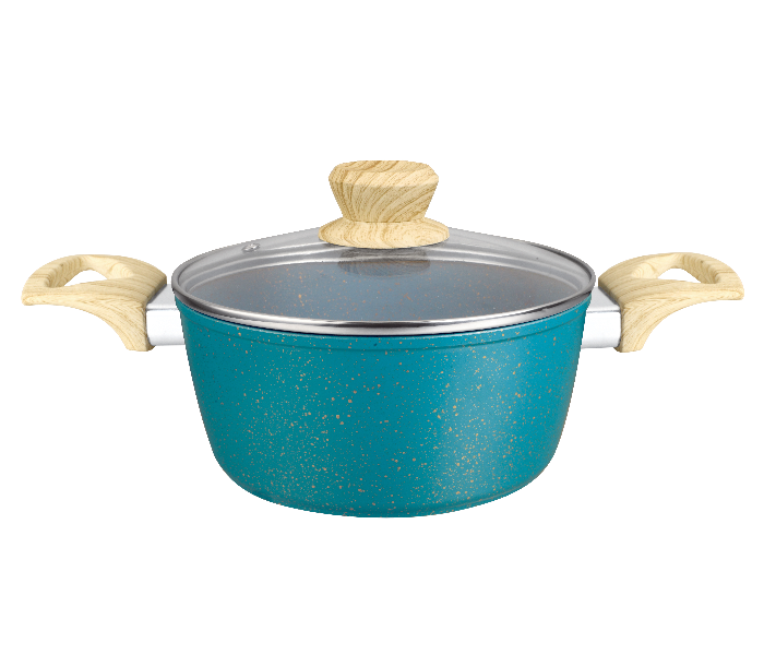 Insiya SV27 11 Piece Premium Granite Coated Aluminium Cookware Set - Dark Teal - Zoom Image 2