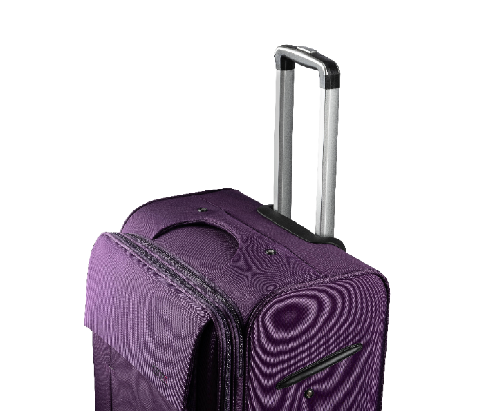 Kenza SV363 3 Piece Drift Softside Expandable Luggage Bag Set with Built-In TSA Lock and Spinner Wheels - Purple - Zoom Image 3