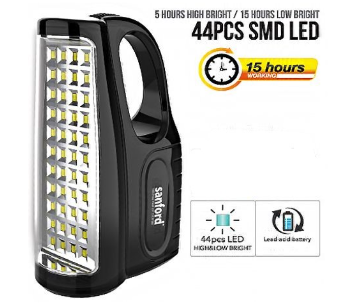 Sanford SF2734EL BS Rechargeable LED Emergency Lamp - Black - Zoom Image 2