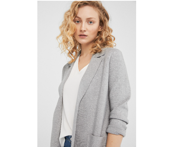 Springfield 134573741 Small Cardigan Tricot for Women - Grey - Zoom Image 3