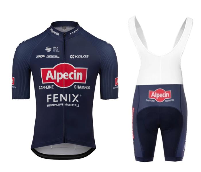 Alpecin Fenix Small Short Sleeve Road Bike Cycling Jersey - Black - Zoom Image