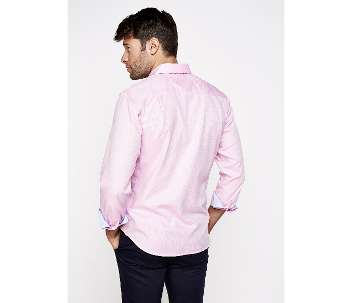 Springfield 151204872 XS Long Sleeve Stipped Business Shirt for Men - Pink - Zoom Image 2