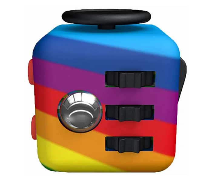 Generic Rainbow Rubik Cube Toy Fidget Toy - Zoom Image 1