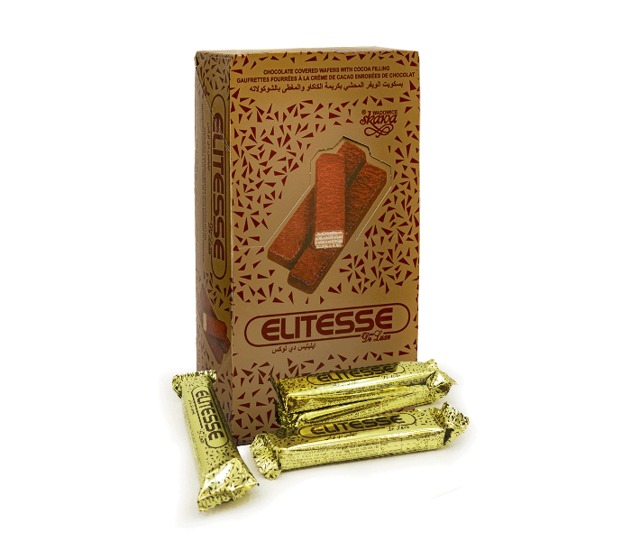 Elitesse 20gm Deluxe Chocolate Covered Wafers with Cocoa Filling 40 Pieces Made In Poland - Zoom Image 3