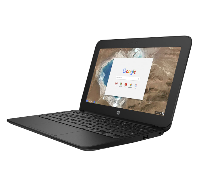 HP G5 11.6 inch HD Chromebook Intel Celeron N3060 1.60 GHz 2 GB Ram 16 GB eMMC SSD Chrome OS Refurbished Laptop - Black - Zoom Image 2