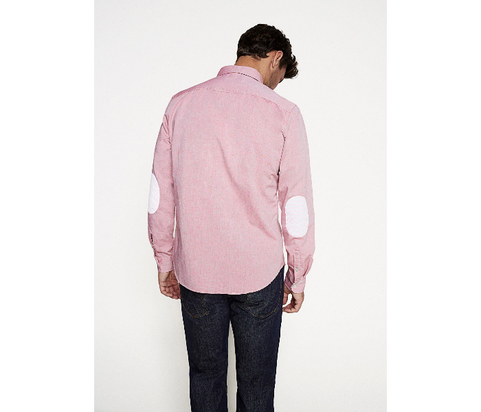 Springfield 027480161 Small Long Sleeve Plain Shirt for Men - Pink - Zoom Image 3