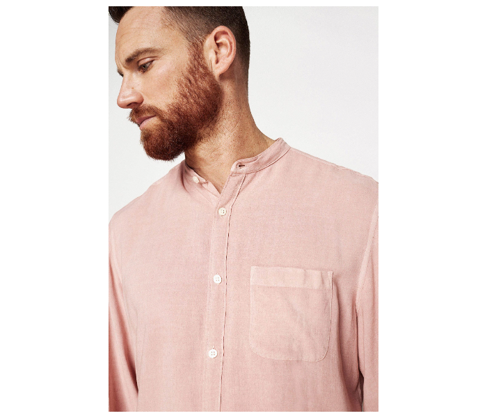 Springfield 027359771 Medium Long Sleeve Plain Shirt for Men - Pink - Zoom Image 3