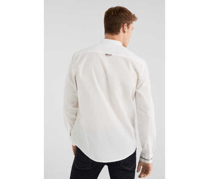 Springfield 027659699 Extra Small Long Sleeve Plain Shirt for Men - White - Zoom Image 3