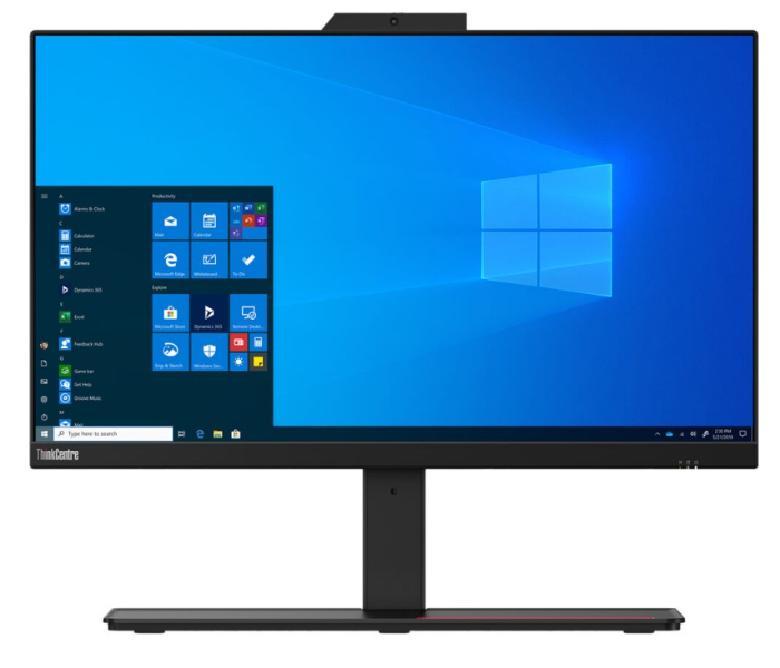 Lenovo 11CD0050AX ThinkCentre M90a 23.8 Inch FHD Intel Core i7-10700 Processor Touch Screen 8GB RAM 512GB SSD Integrated Intel UHD 630 Graphics Windows 10 - Black - Zoom Image 1