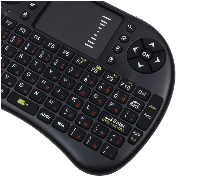 i8 Mini Keyboard with Touchpad - Black - Zoom Image 3