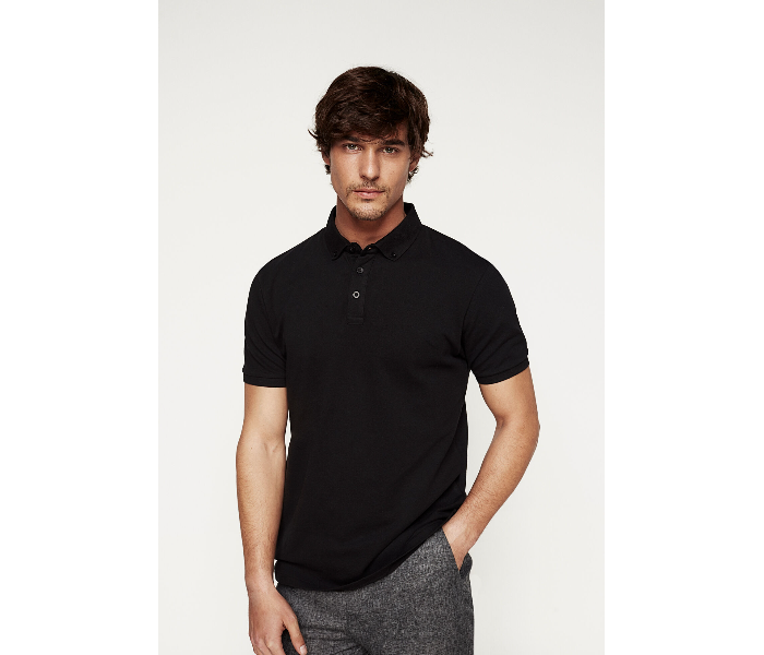 Springfield 146329201 XS Polo Shirt for Men - Black - Zoom Image 3