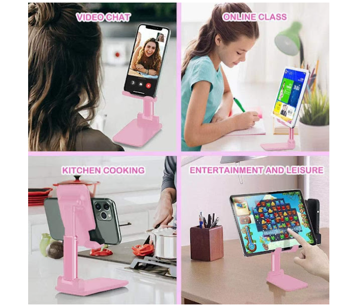 GTC 22000650 Foldable Mobile Holder Stand - Pink - Zoom Image 3