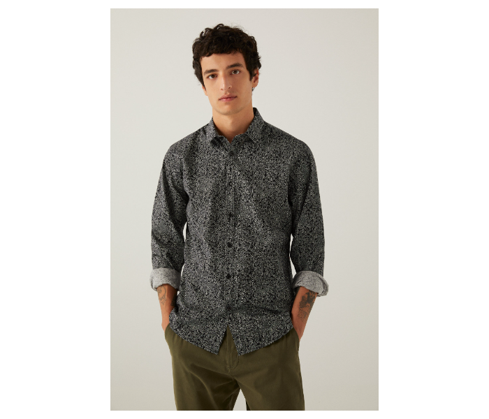 Springfield 028944201 Large Shirt for Men - Black - Zoom Image 1