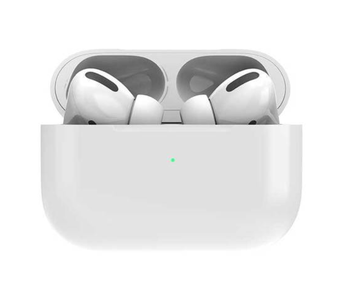 Porodo PD-TWSAPP-WH Wireless Earbuds With Wireless Charging Case - White - Zoom Image 1